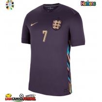 Camisa de Futebol Inglaterra Bukayo Saka #7 Equipamento Secundário Europeu 2024 Manga Curta
